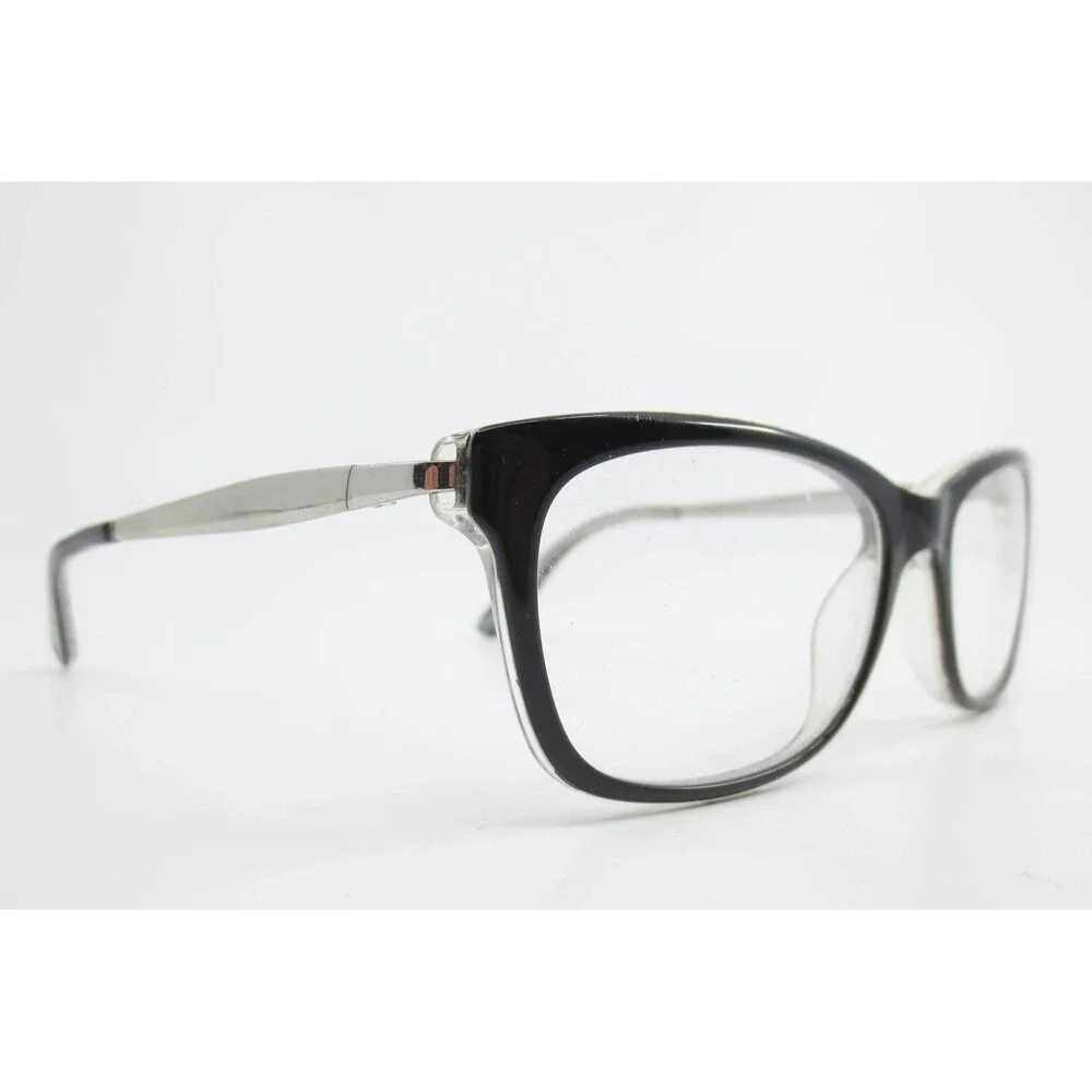 Juicy Couture JU 130 ERE Black Silver Leopard Print Eyeglass Frames 51-16-130